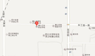 眉山卫生职业技术学校地图