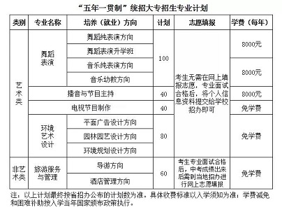 四川文化产业职业学院五年一贯制统招大专招生简章