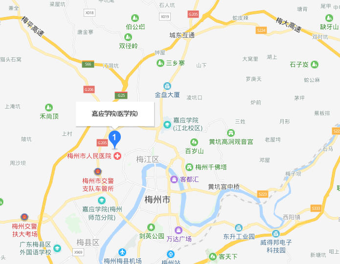 嘉应学院医学院地址在哪里