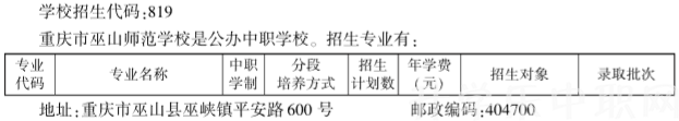 重庆市巫山师范学校